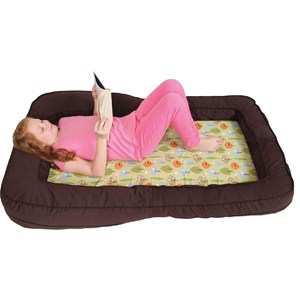 Leachco BumpZZZ Travel Bed, Brown/Green Forest Frolics