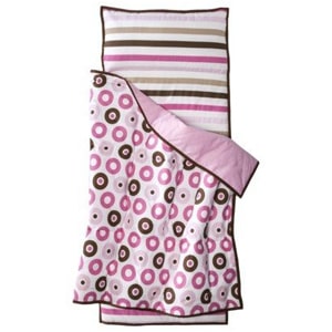 Mod Dots/Strps Pink Nap Mat